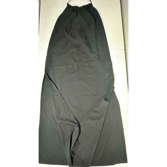 Shein Women’s Black Open Back Beachy Maxi Dress Size 8/10 Lagenlook - Picture 2 of 12